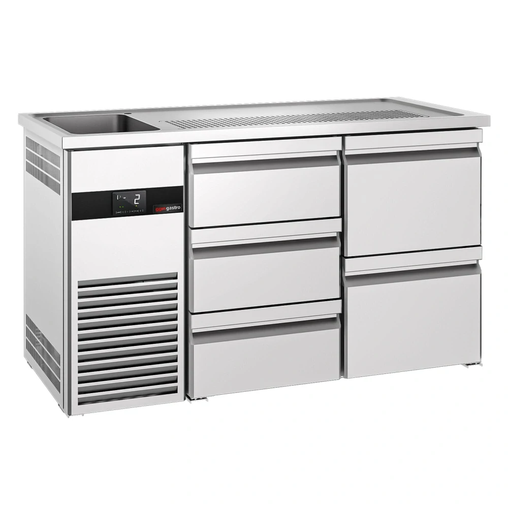 Výčepní pult PREMIUM - 1550x700 mm - 5 zásuvek
