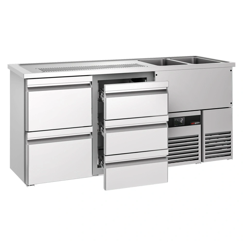 Výčepní pult PREMIUM - 1950x700 mm - 5 zásuvek