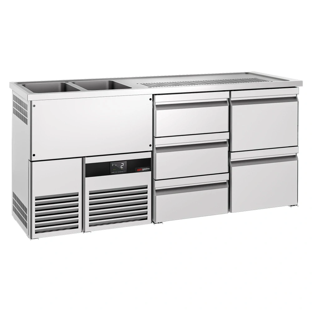 Výčepní pult PREMIUM - 1950x700 mm - 5 zásuvek