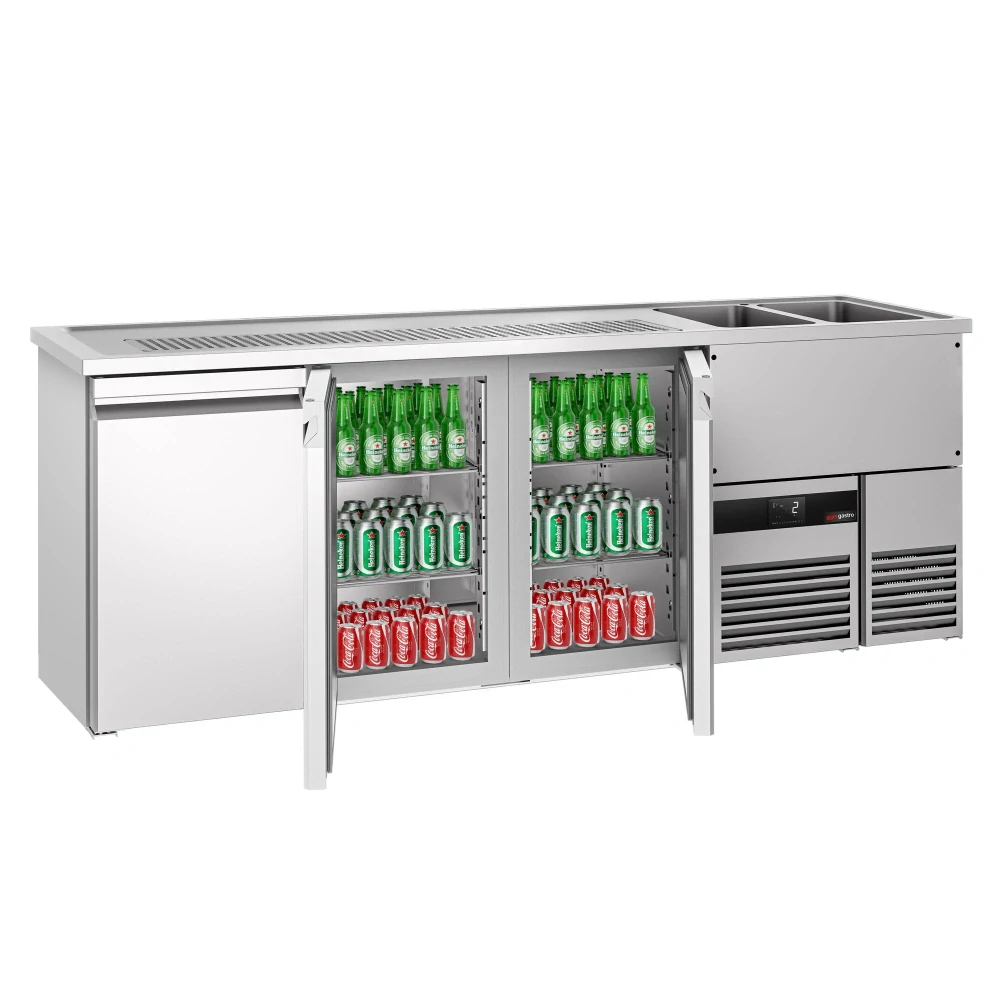 Výčepní pult PREMIUM - 2500x700 mm - 3 dveře