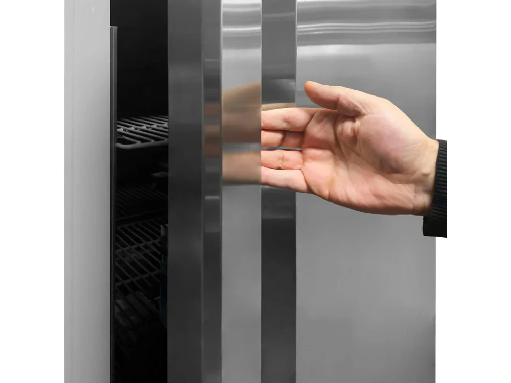 Nerezová mrazicí skříň PREMIUM PLUS - GN 1/1 - 325 L - Se 1 skleněnými dveřmi