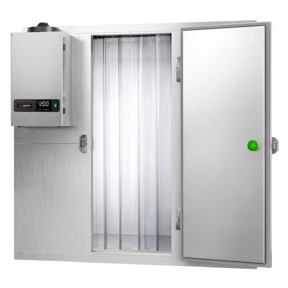 Nerezový mrazicí box - 2100x1200 mm - 3,16 m³ - vč. mrazicí jednotky a lamel