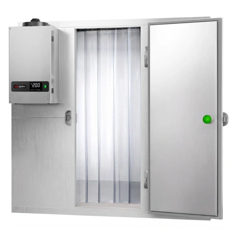 Nerezový mrazicí box - 2100x2100 mm - 6,12 m³ - vč. mrazicí jednotky a lamel