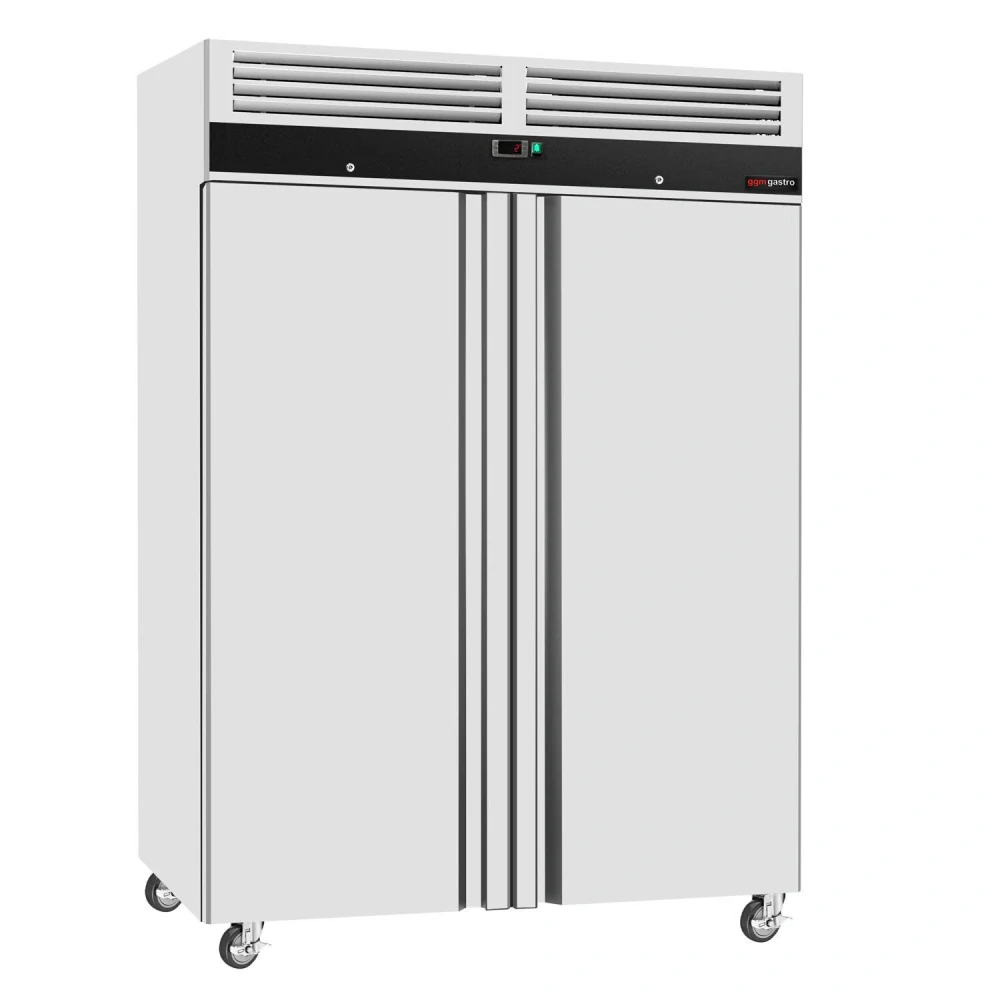 Nerezová skladovací lednice ECO - GN 2/1 - 1400 L - s 2 dveřmi