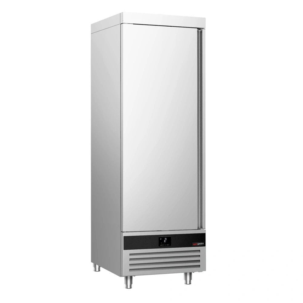 Nerezová chladicí skříň PREMIUM - GN 2/1 - 700 mm - 700 l - až +8 °C - s 1 dveře - Digitální termostat; Samozavírací dveře; Ventilované chlazení;…