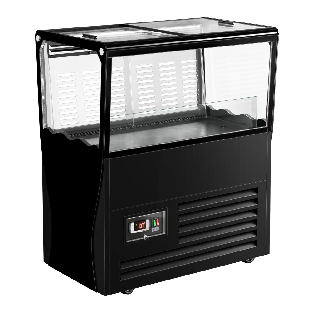 Chladicí ostrov na nápoje - 730x450 mm - 69 l - Se 2 posuvnými skleněnými víky