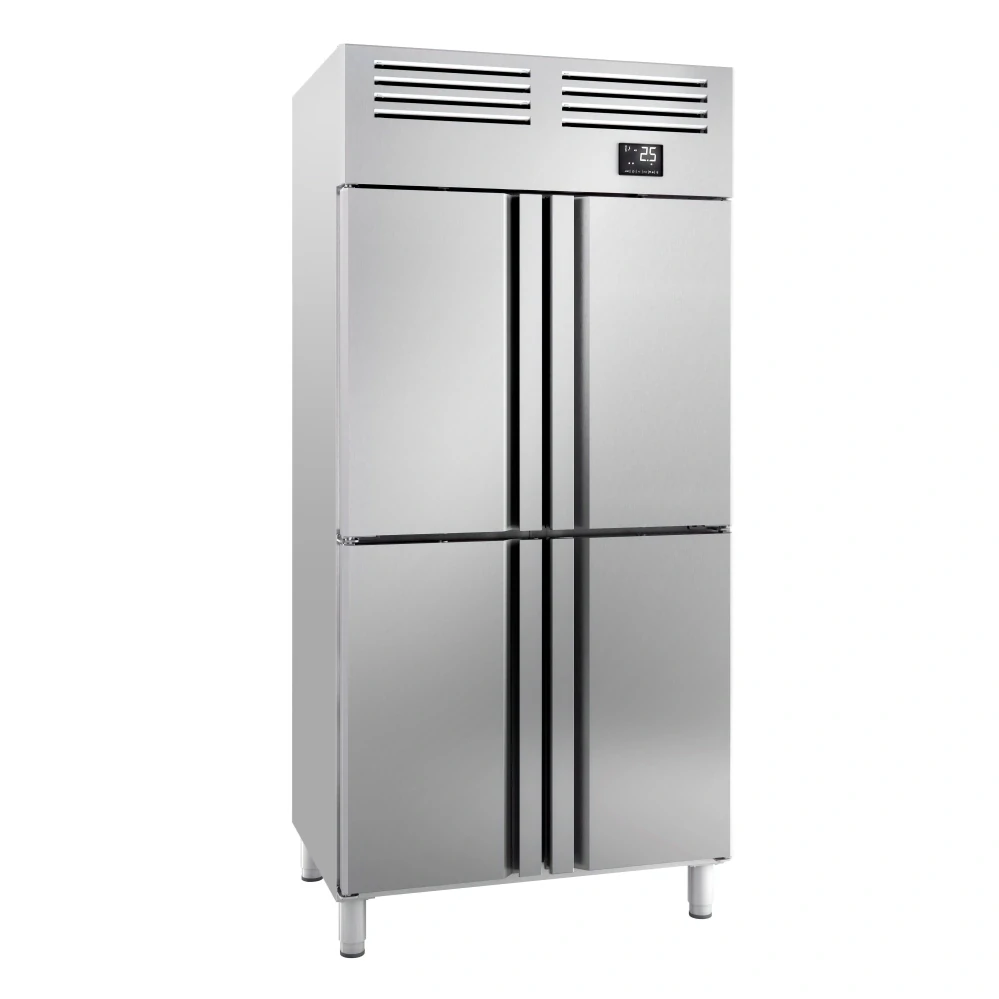 Nerezová chladicí skříň PREMIUM PLUS - GN 1/1 745 L - Se 4 polovičními dveřmi