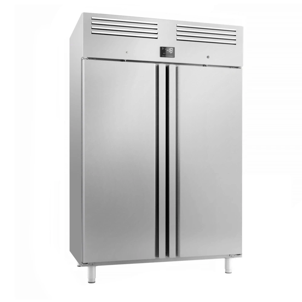 Nerezová mrazicí skříň Premium PLUS - GN 2/1 - 1240 L - se 2 dveřmi