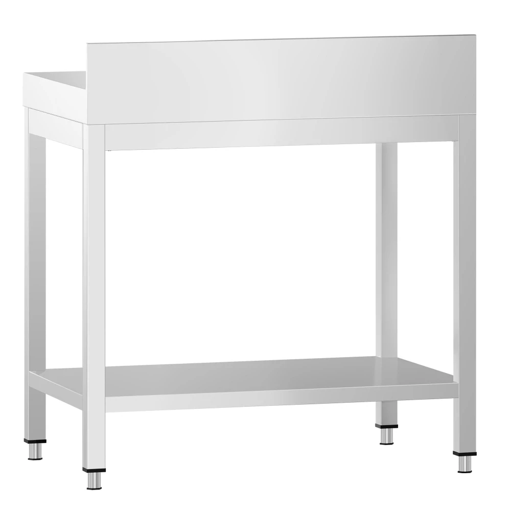 Nerezový stůl s policí 60x60x85cm