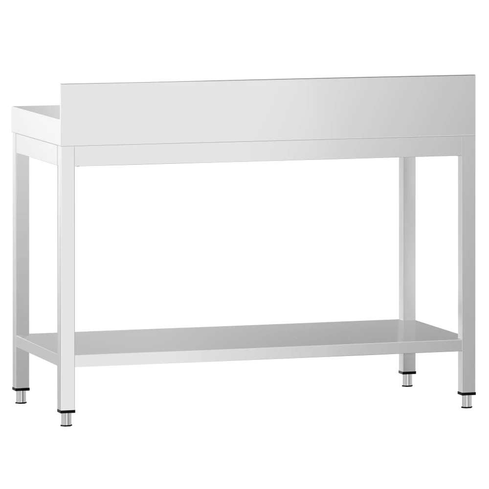 Nerezový stůl s policí 110x70x85cm