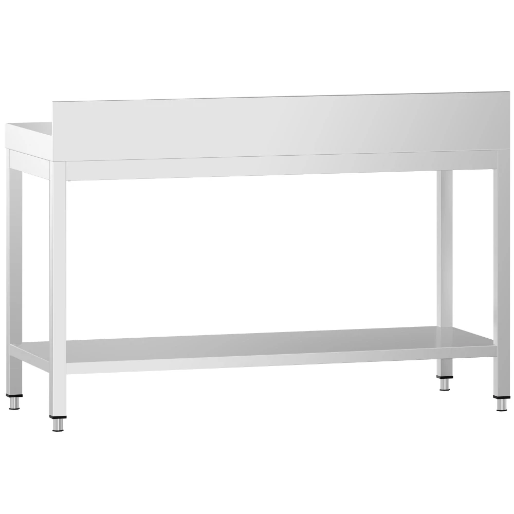 Nerezový stůl s policí 200x70x85cm