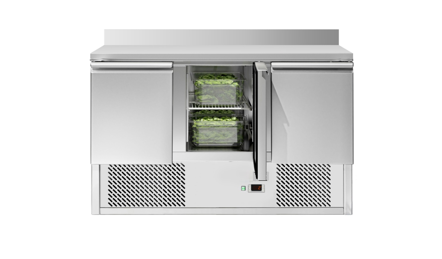 Chladicí stůl s 3 dveřmi 136,5x70x97,6cm 