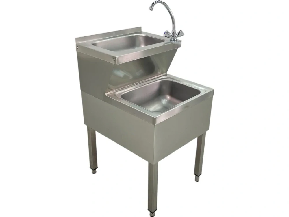 Nerezová výlevka s dřezem 