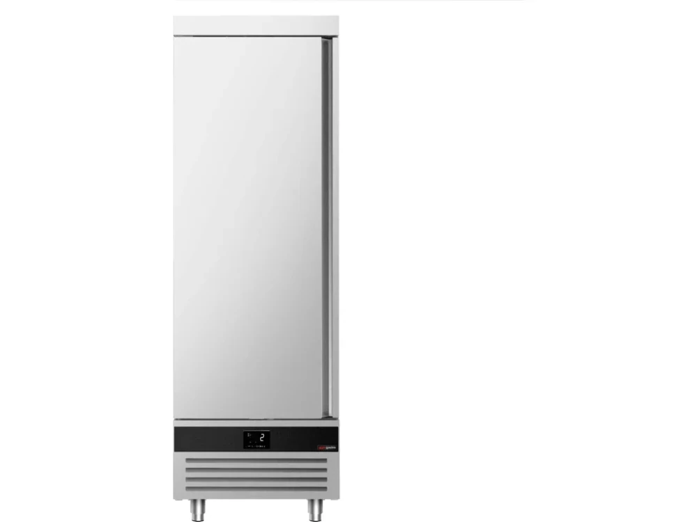 Nerezová skladovací lednice PREMIUM - 600 L - s 1 prosklenými dveřmi