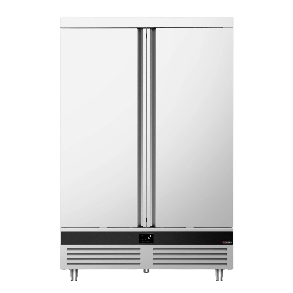 Nerezová skladovací lednice PREMIUM - 1200 L - s 2 dveřmi