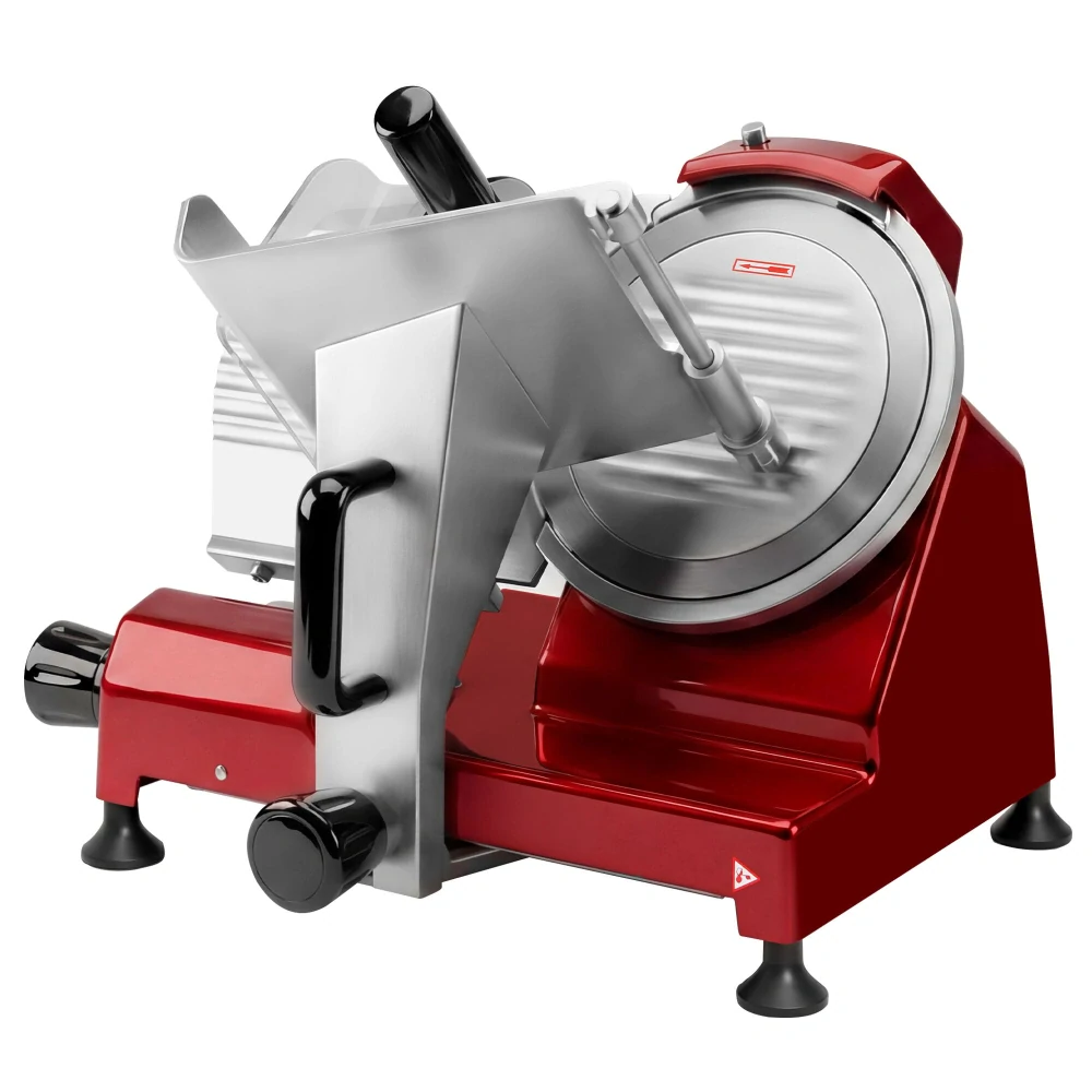 Nářezový stroj – 150 W – nůž: Ø 250 mm – červený