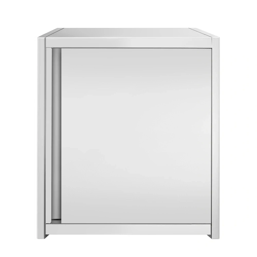 Nerezová nástěnná skříňka PREMIUM 0,6 m - s křídlovými dveřmi - výška 0,65 m