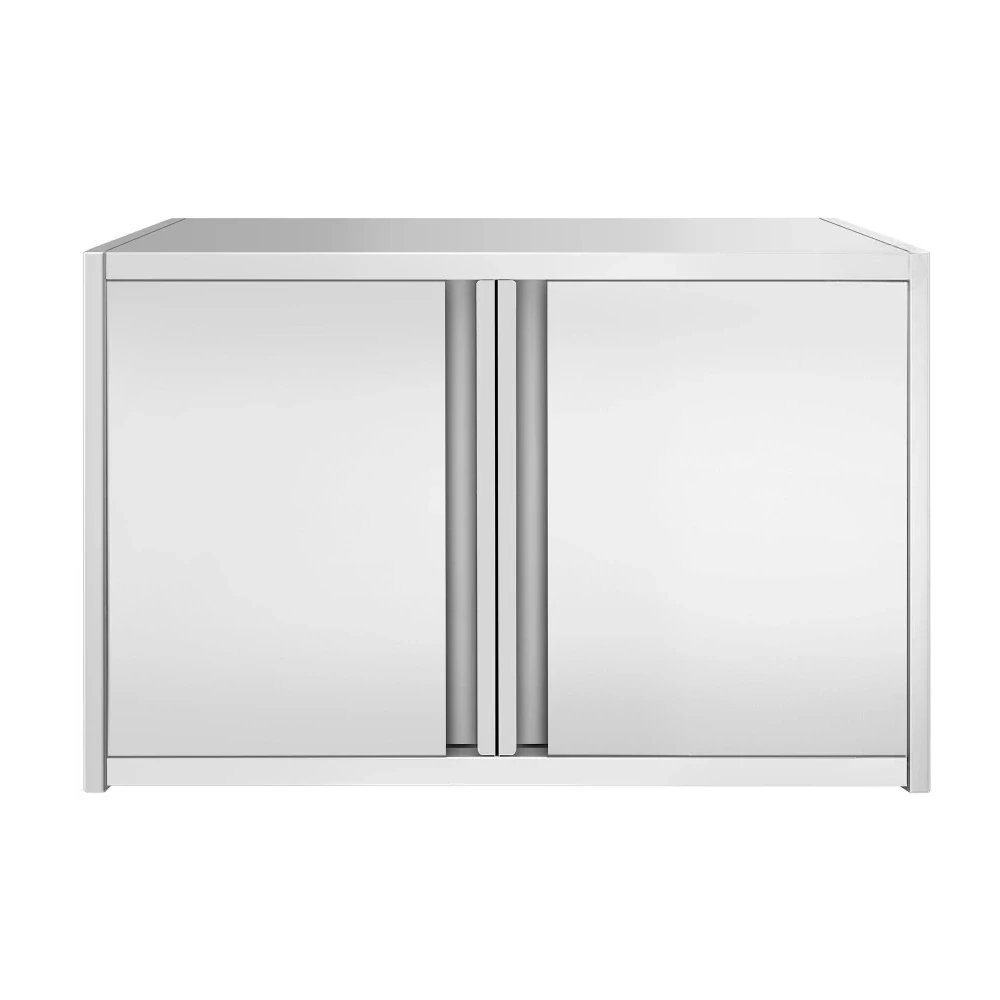 Nerezová nástěnná skříňka PREMIUM 0,8 m - s křídlovými dveřmi - výška 0,65 m