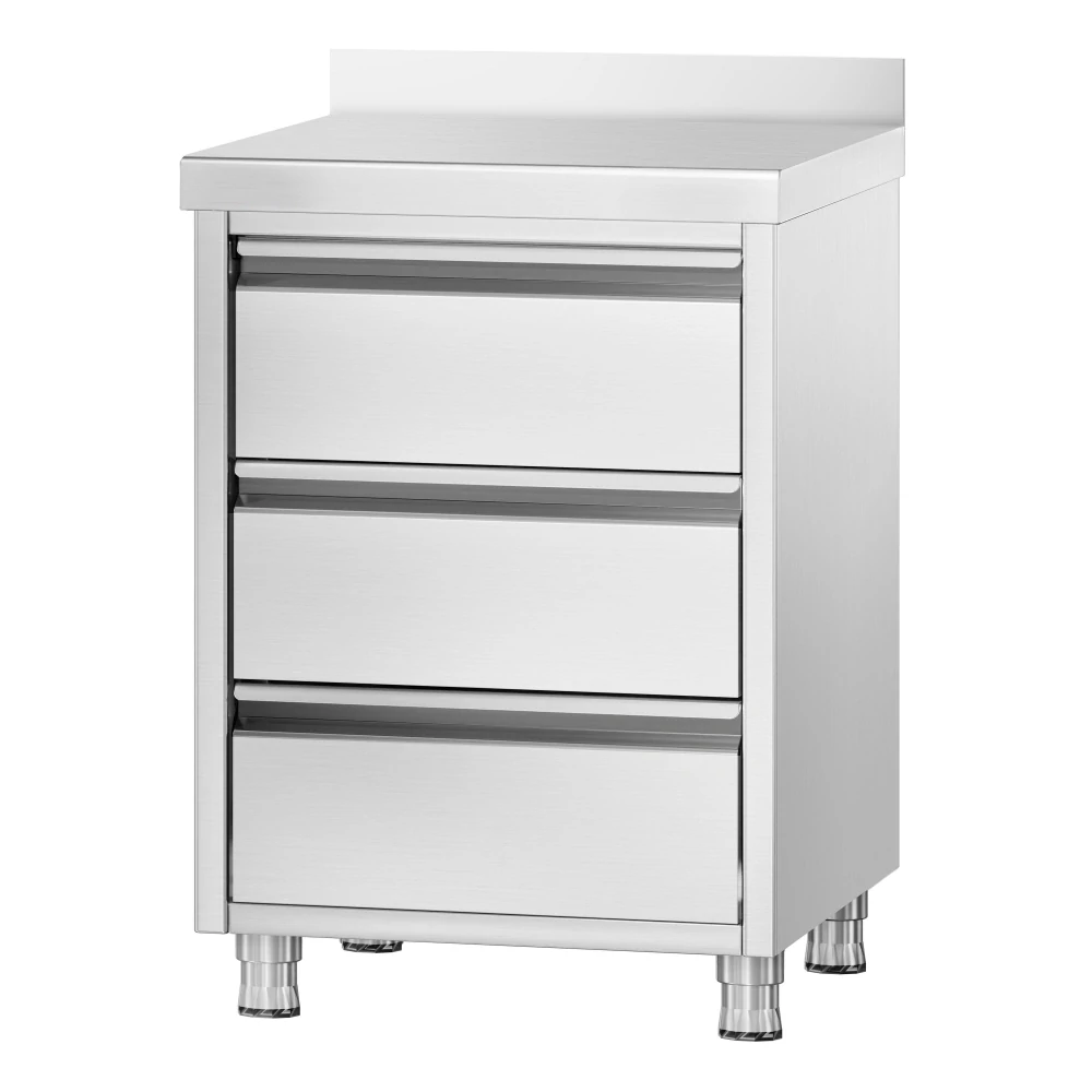 Zásuvková skříňka PREMIUM - 0,5 m - se 3 šuplíky a obkladovým panelem