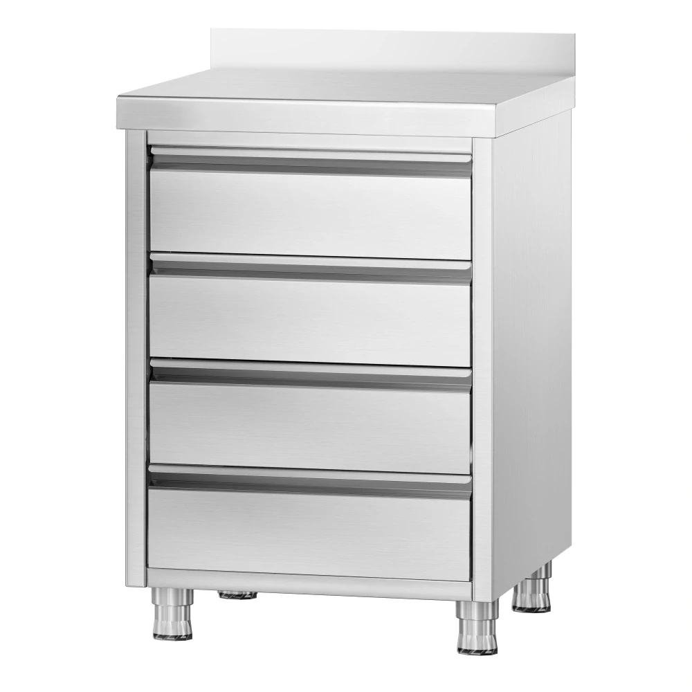 Zásuvková skříňka PREMIUM - 0,5 m - se 4 šuplíky a opěradlem