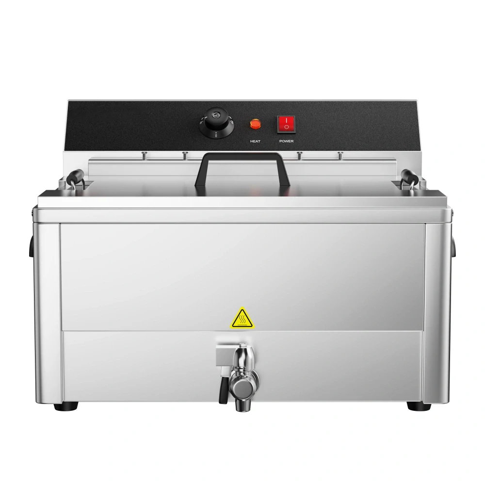 Elektrická fritéza na rybu 20,4L - s vypouštěcím kohoutkem