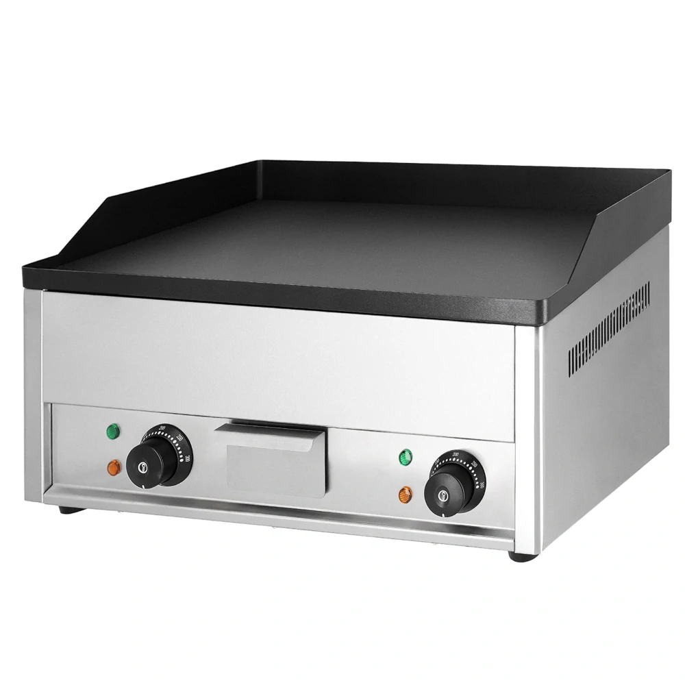 Elektrická grilovací deska - 4,4 kW - hladká - grilovací plocha: 600x335mm
