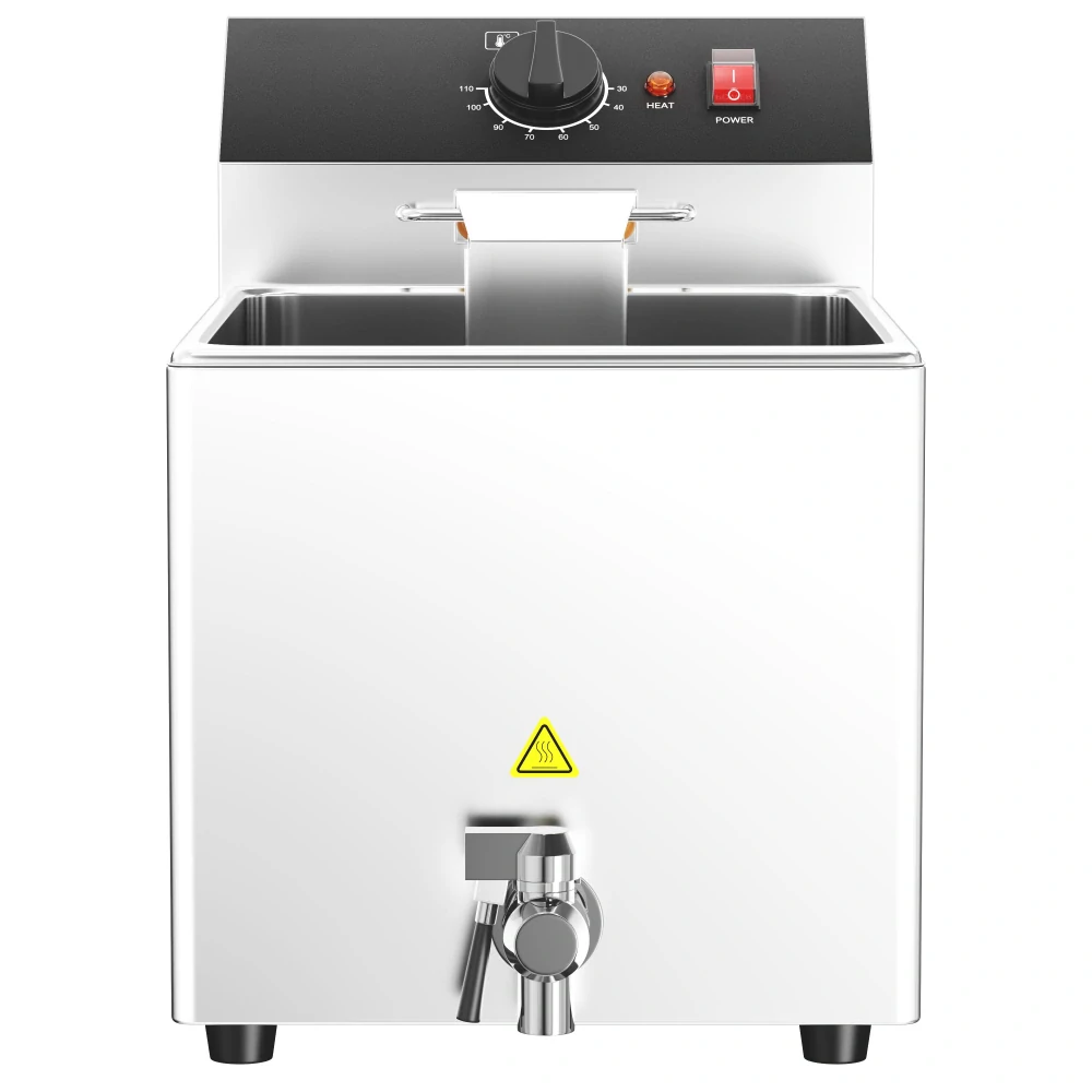 Vařič těstovin - 8 L - 3,25 kW - s vypouštěcím kohoutkem - vč. 4 košů