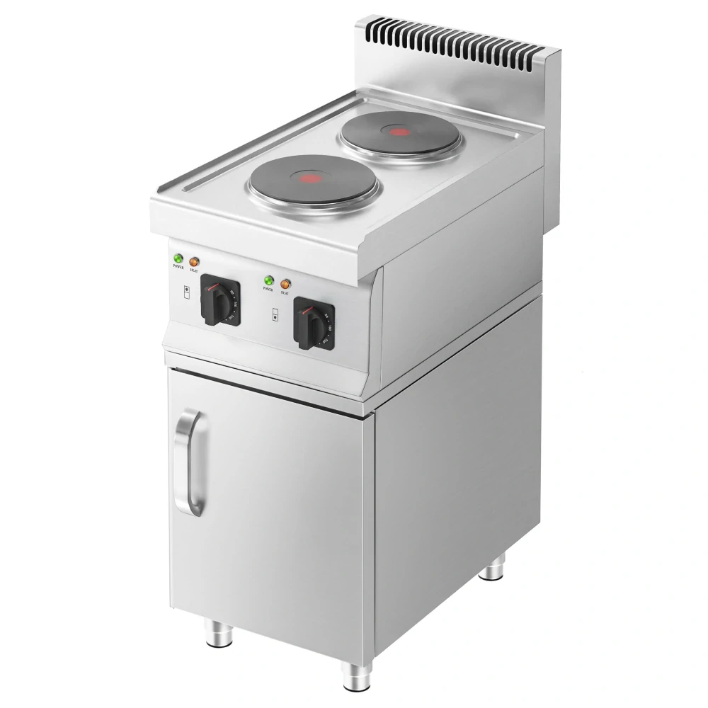 Elektrický sporák - 2x kulatá plotýnka (4 KW) - vč. spodního dílu s 1 dveřmi