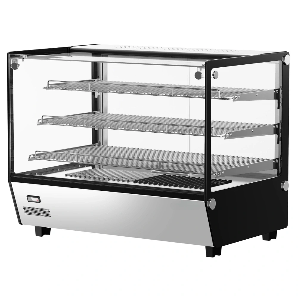 Komerční vyhřívaná vitrína – 880 mm – 1,5 kW – se 3 policemi