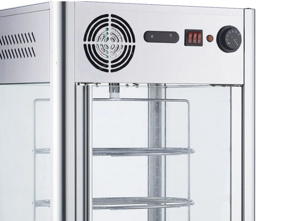 Ohřívací vitrína - 108L - nerezová ocel