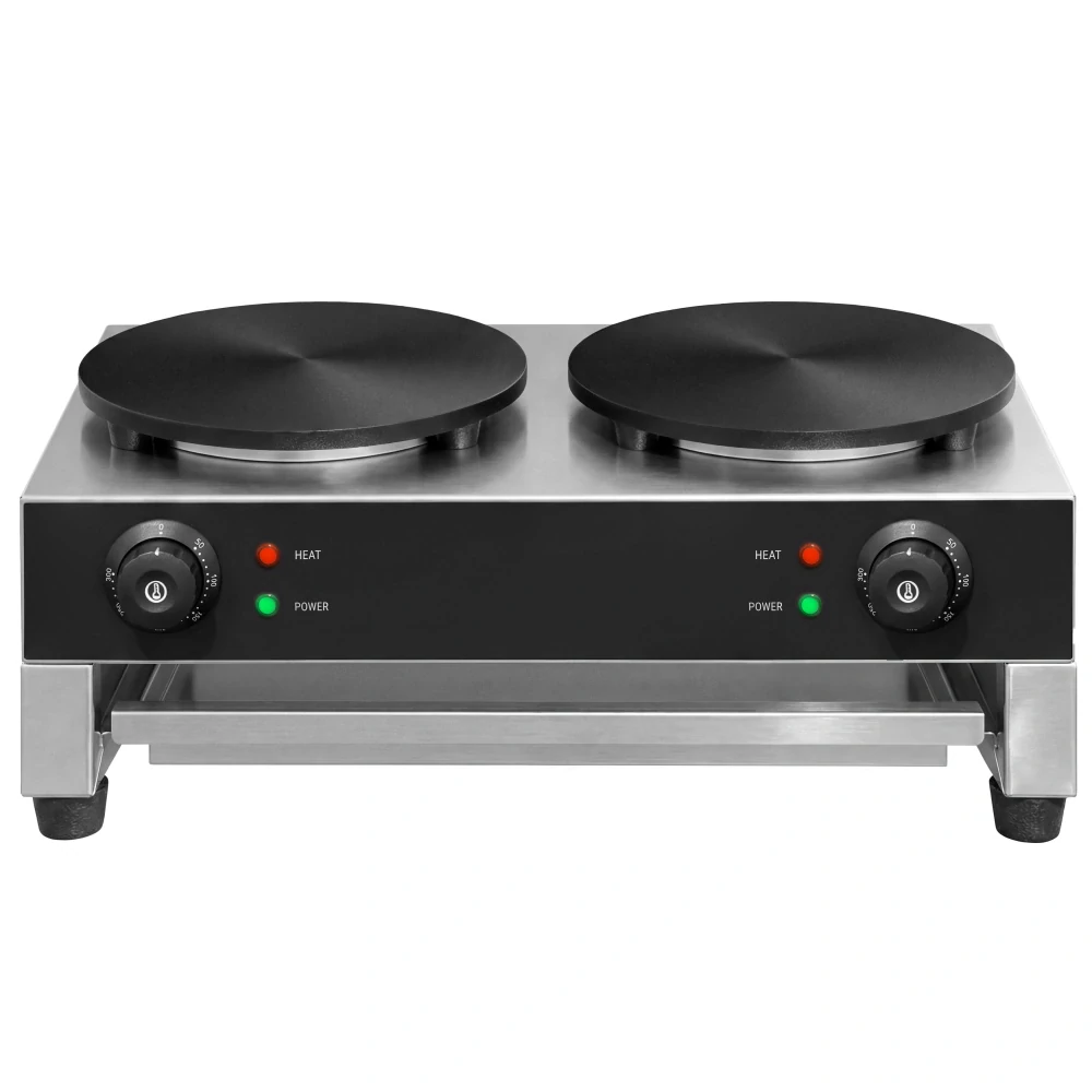 Palačinkovač - manuální ovládání - se 2 plotýnkami - Ø 400 mm