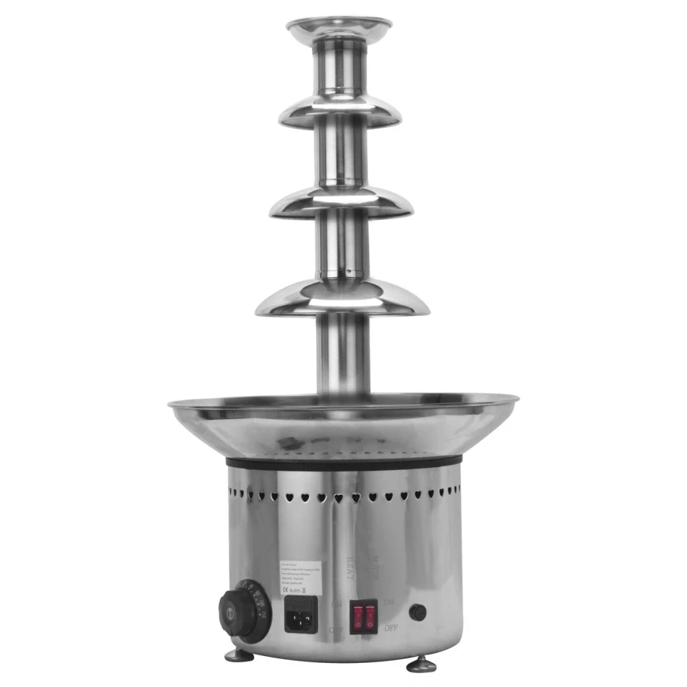 Profesionální čokoládová fontána - 230 W - 4 patra - Plnicí množství: 5 kg - Výška: 600 mm
