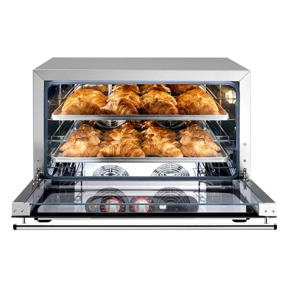 Elektrická Pekárenská horkovzdušná trouba - s přivlhčováním - Manuální - 4x GN 1/1 nebo EN 60x40 - s vstřikem vody