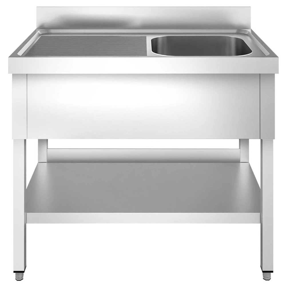 Dřezová skříňka PREMIUM - 1200x600 mm - se spodem - 1 dřez vpravo