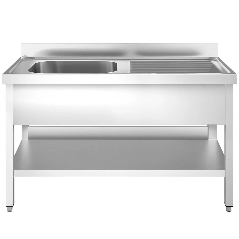 Dřezová skříňka PREMIUM - 1400x600 mm - se spodem - 1 dřez vlevo