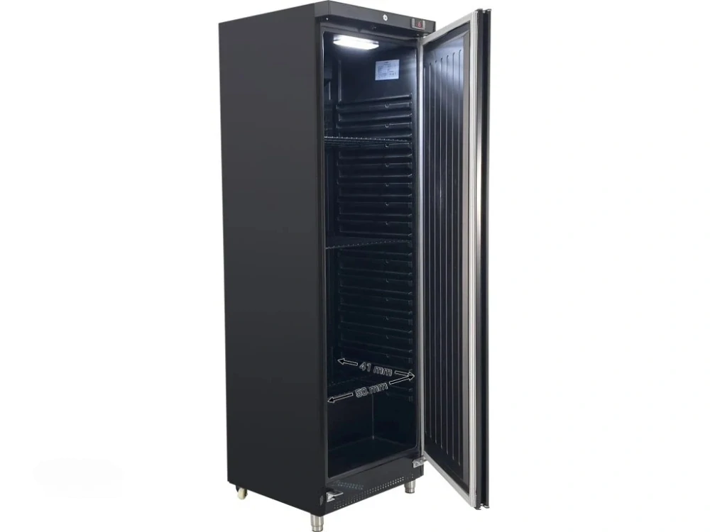 Černá lednice 400 litrů