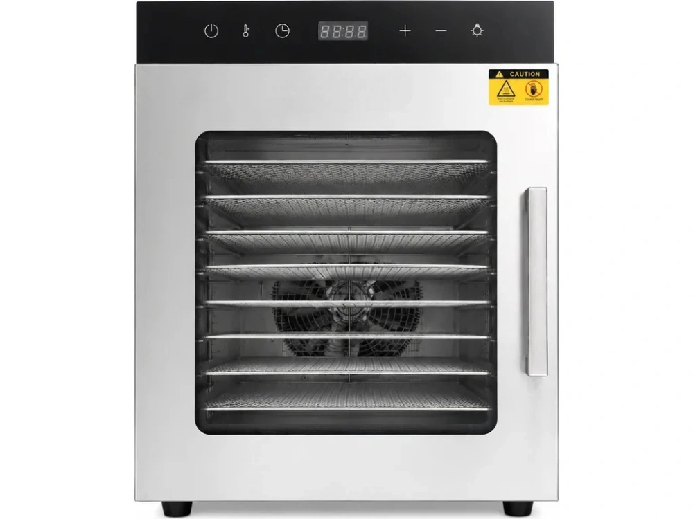 Sušička potravin s 10 nerezovými rošty – 800 W – 30 až 90 °C
