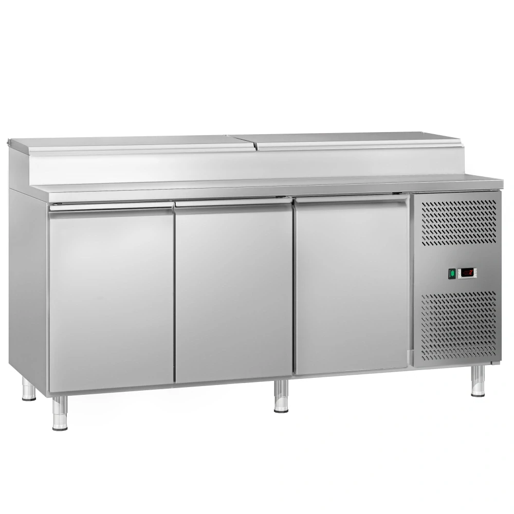 Přípravný stůl ECO - 1795 mm - 3 dveře - pro 8× GN 1/3