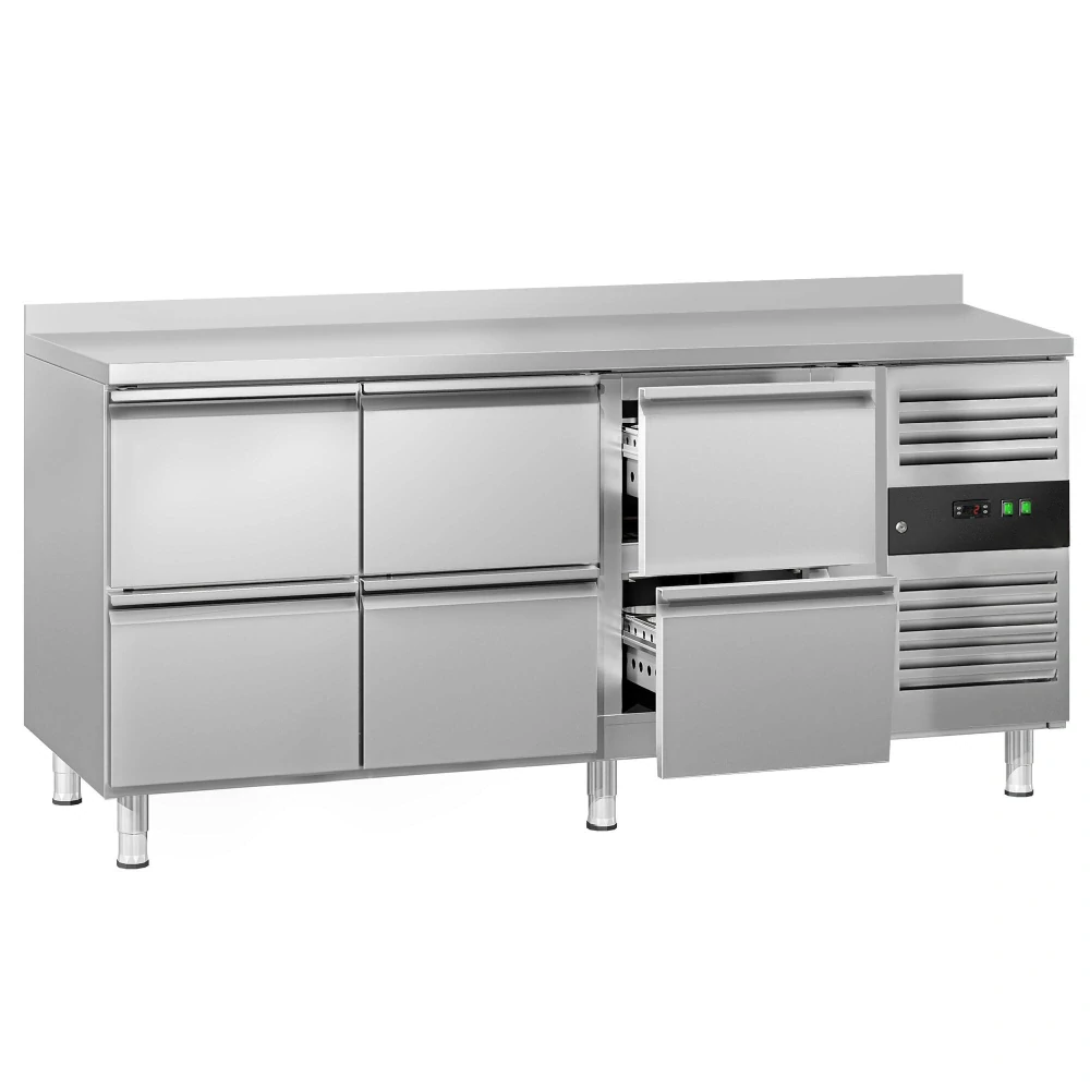 Chladicí stůl ECO - 1795x700 mm - se 6 zásuvkami - zadní lištou