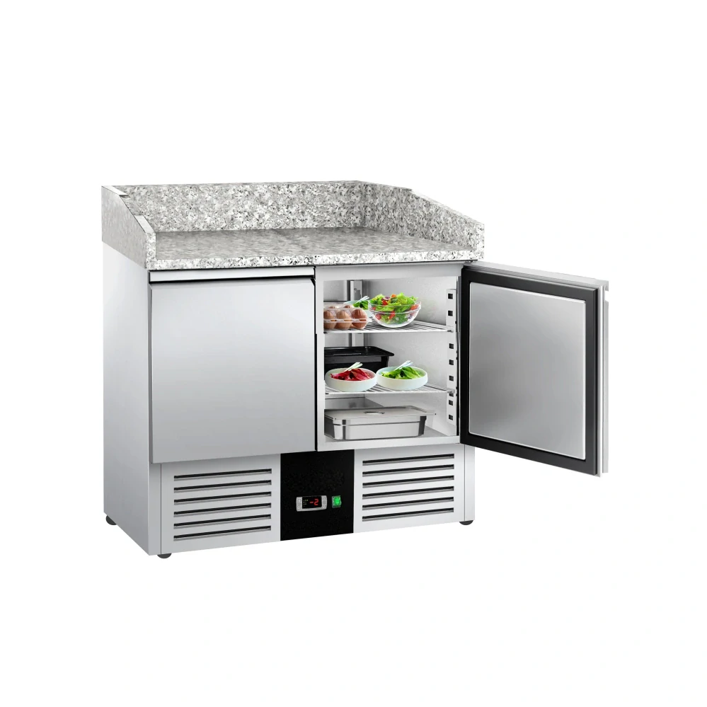Chladicí stůl na pizzu PREMIUM - 935x700 mm - se 2 dveřmi
