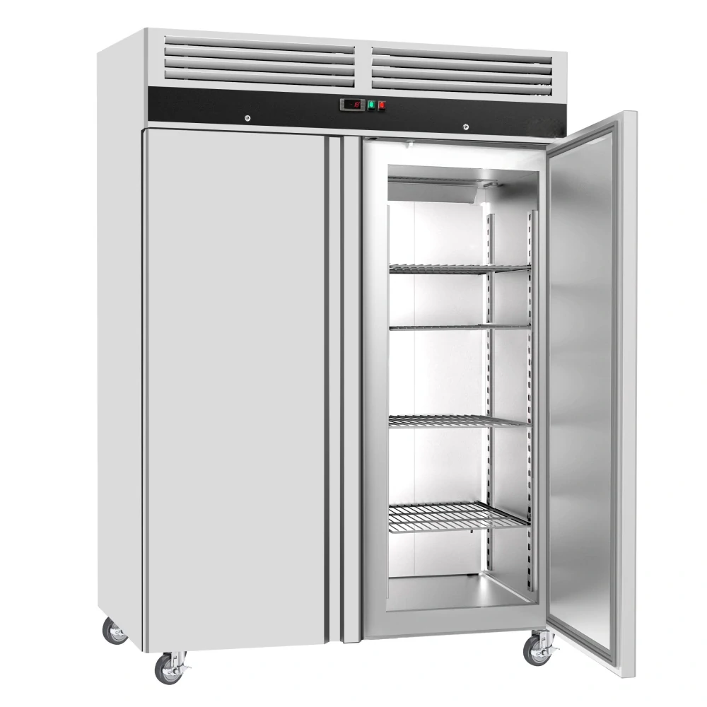 Nerezová mrazicí skříň ECO - 1200 L - se 2 dveřmi