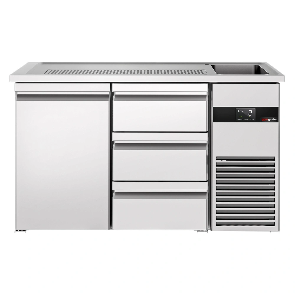 Výčepní pult PREMIUM - 1550x700 mm - 1 dveře & 3 zásuvky