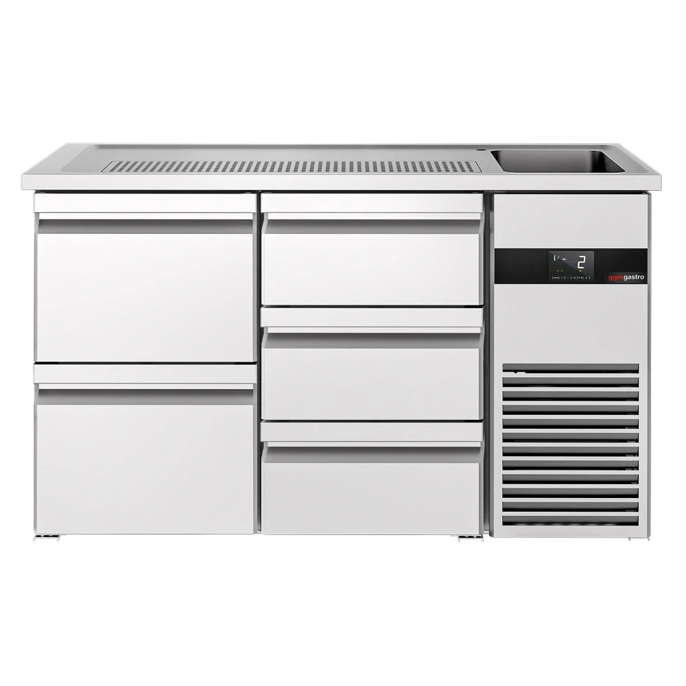 Výčepní pult PREMIUM - 1550x700 mm - 5 zásuvek