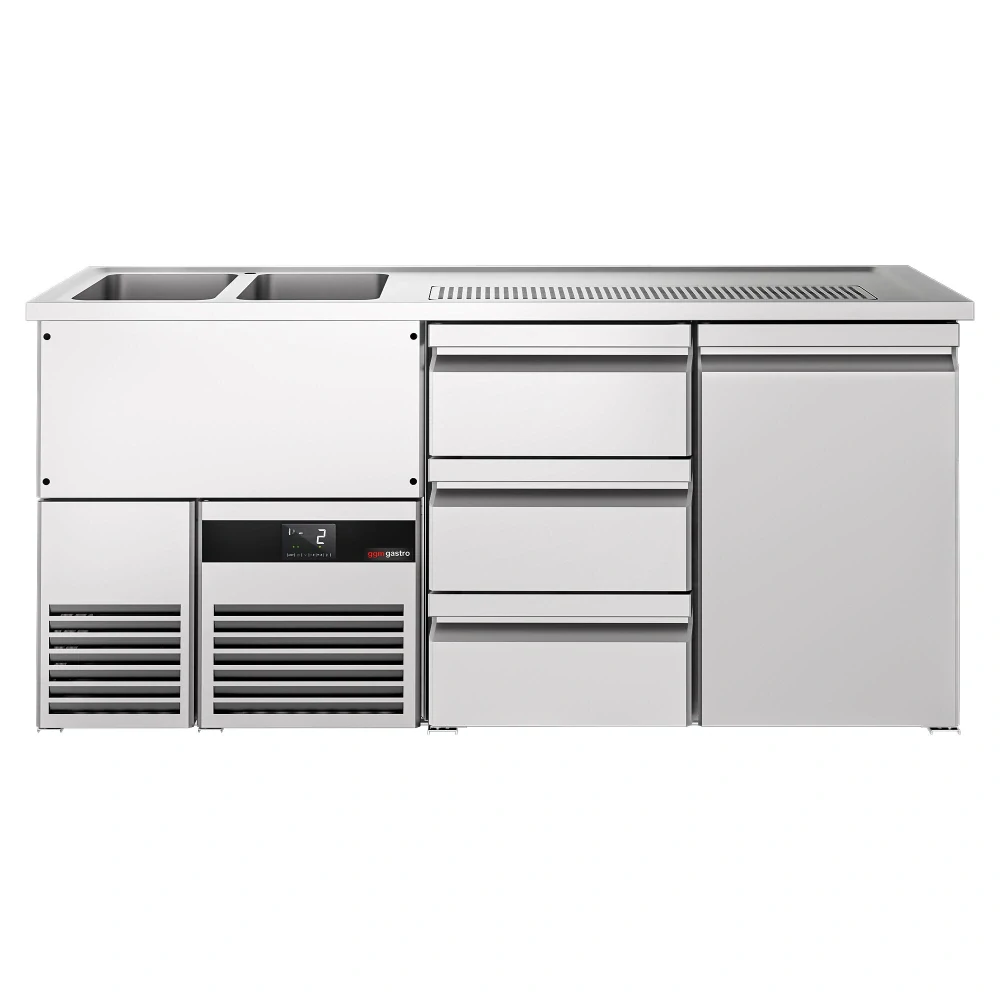 Výčepní pult PREMIUM - 1950x700 mm - 1 dveře & 3 zásuvky