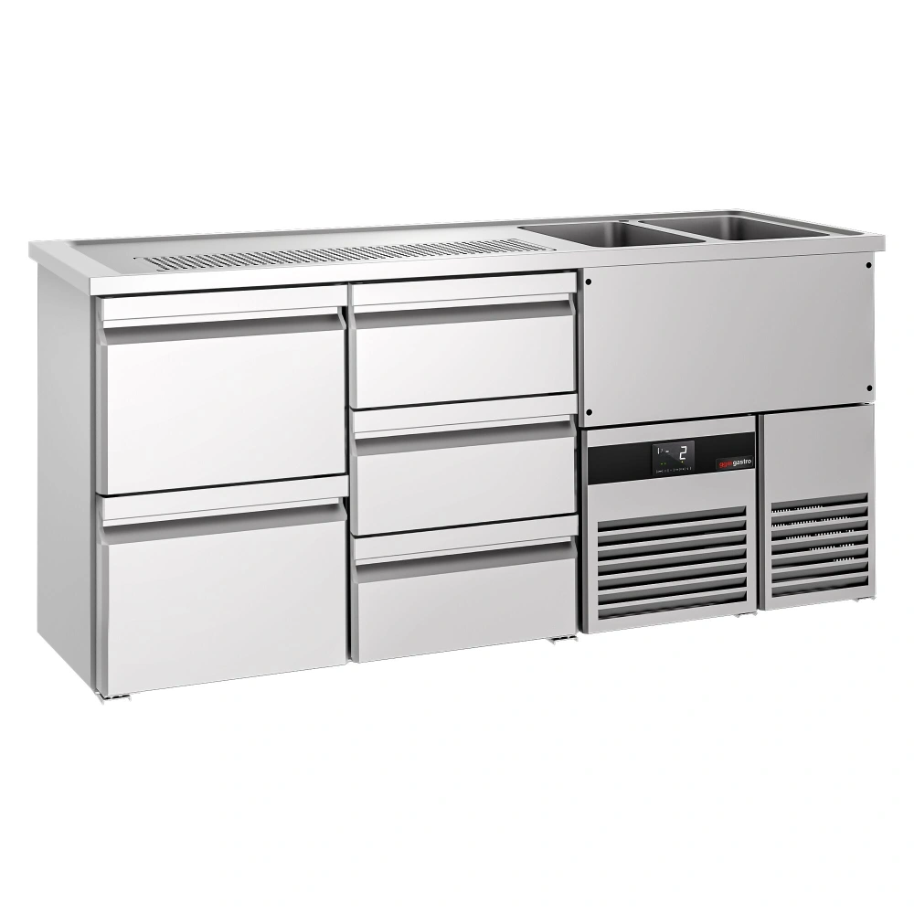 Výčepní pult PREMIUM - 1950x700 mm - 5 zásuvek