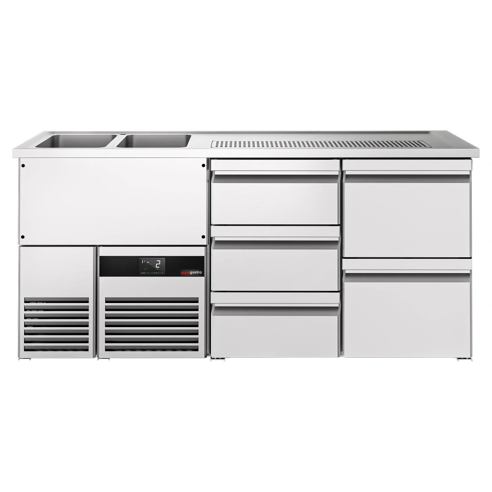 Výčepní pult PREMIUM - 1950x700 mm - 5 zásuvek