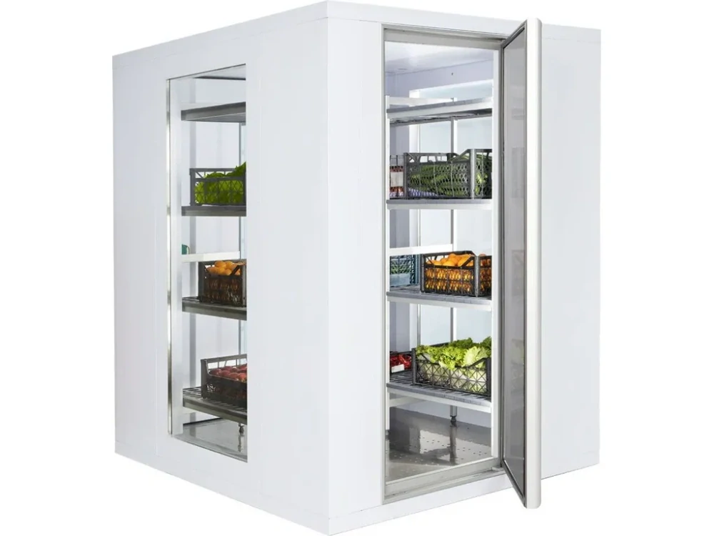 Chladicí box - 1800x1500 mm - 4,06 m³ - se 3 prosklenými stranami