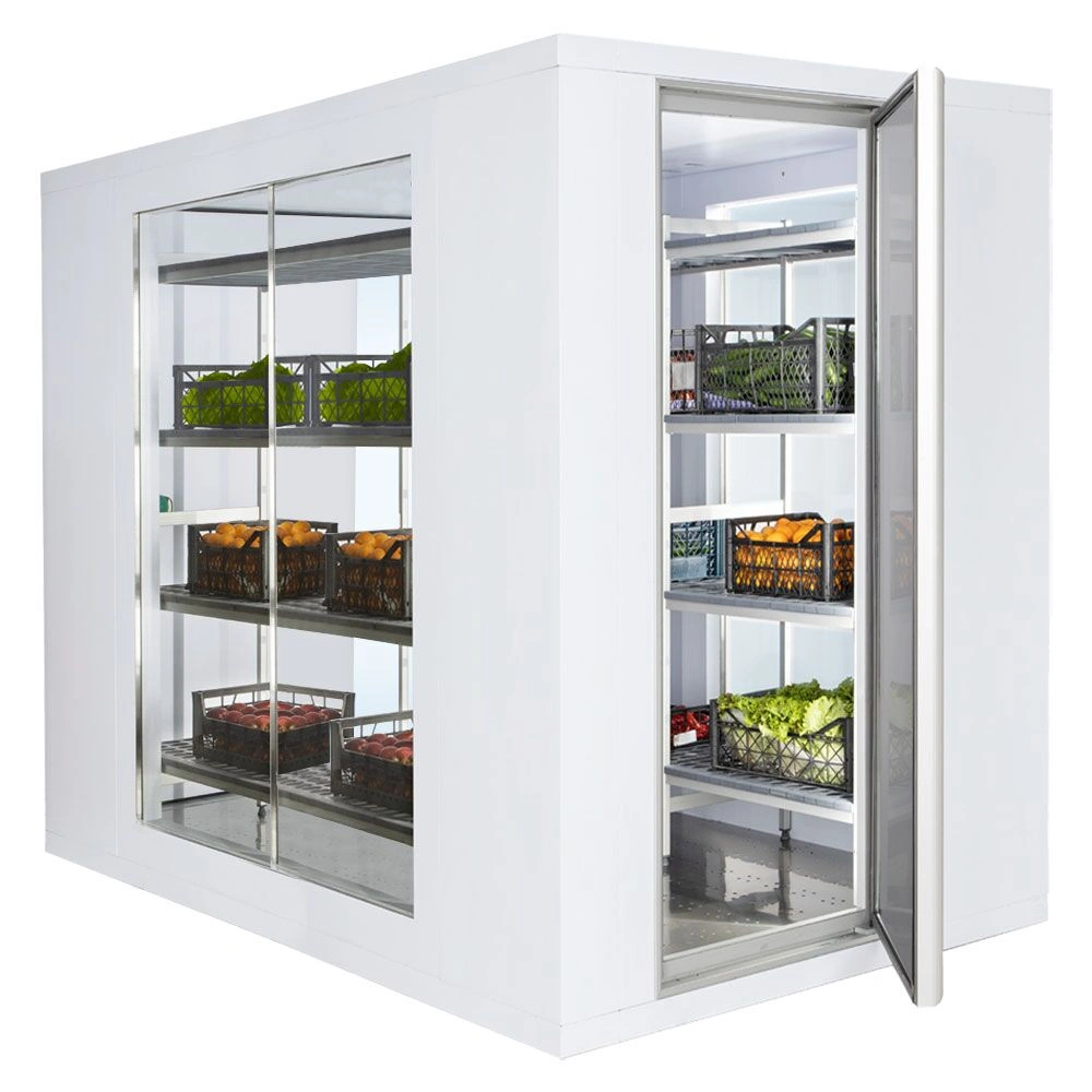 Chladicí box - 2100x2100 mm - 6,90 m³ - se 3 prosklenými stranami