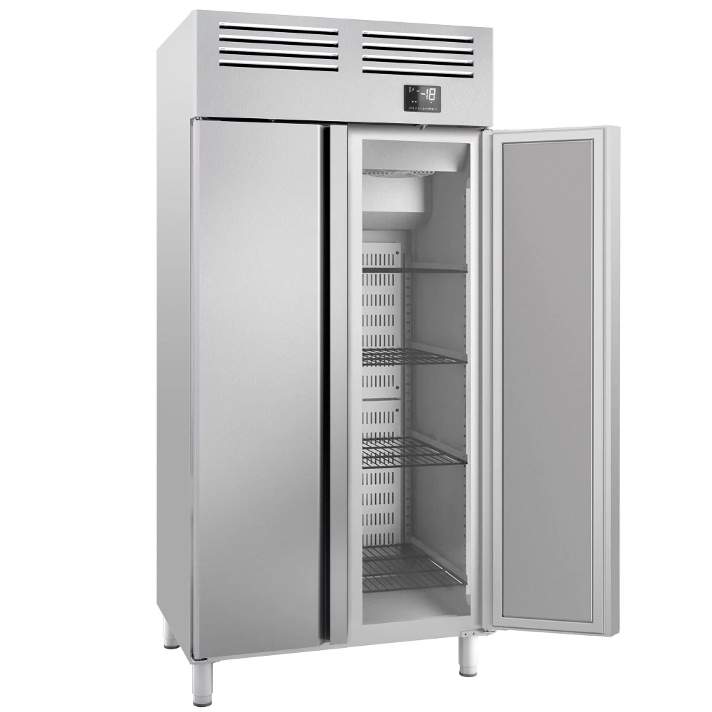 Nerezová mrazicí skříň PREMIUM PLUS - GN 1/1 - 745 L - Se 2 dveřmi