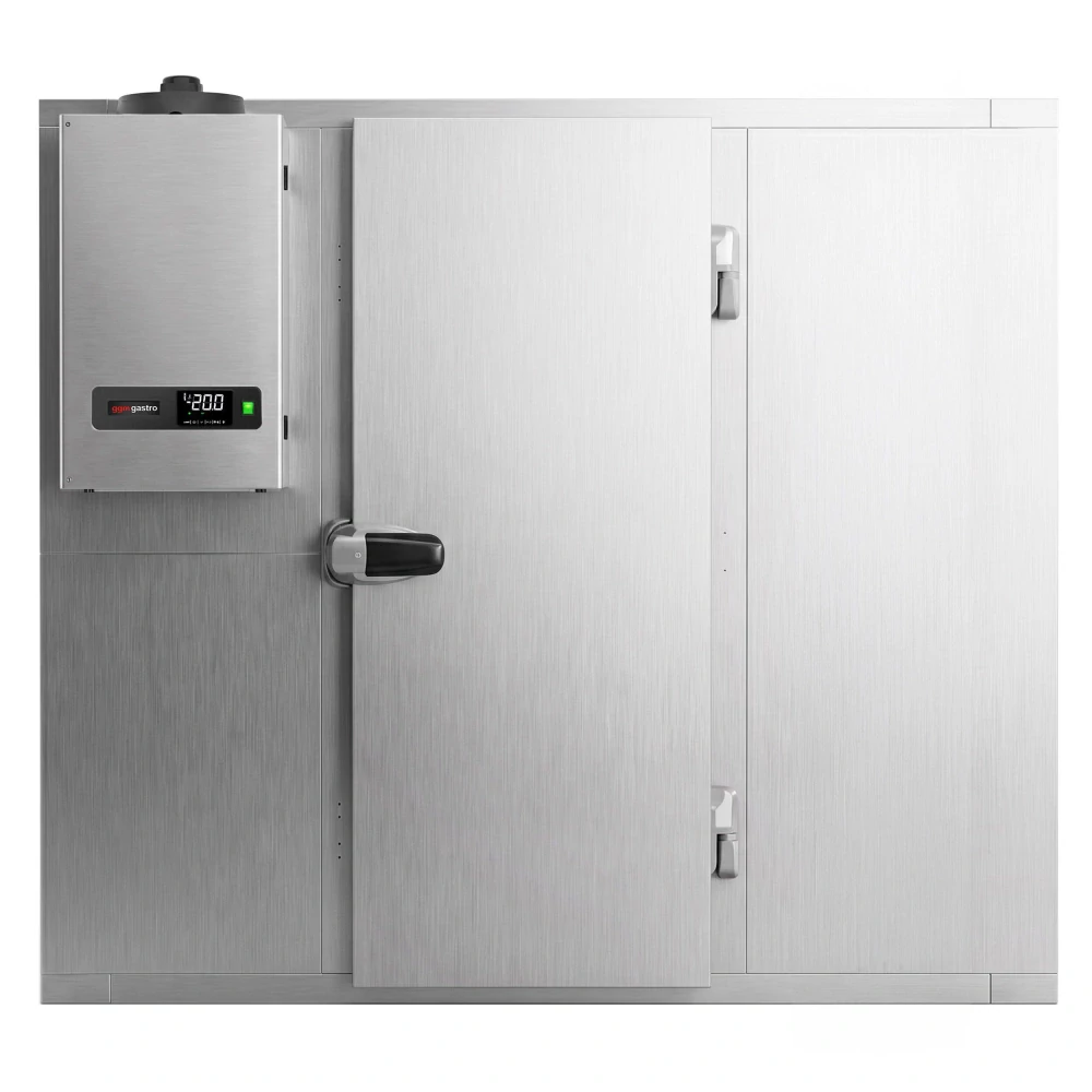 Nerezový mrazicí box - 2100x1500 mm - 4,14 m³ - vč. mrazicí jednotky a lamel